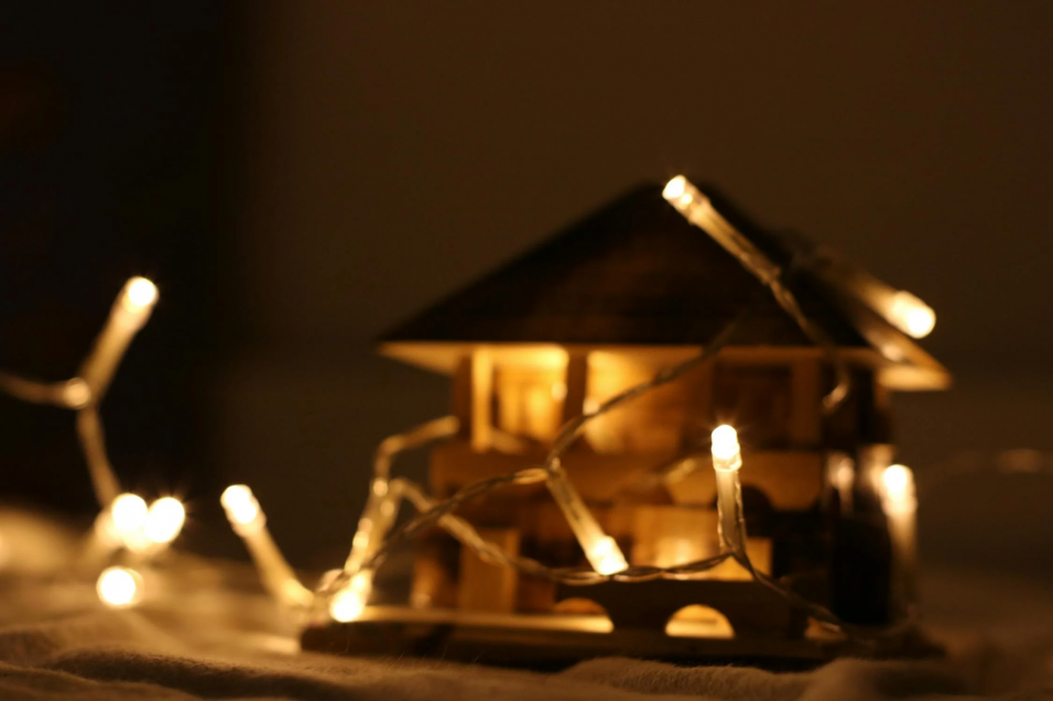 Photo by Dzenina Lukac: https://www.pexels.com/photo/turned-on-string-light-on-miniature-house-754186/